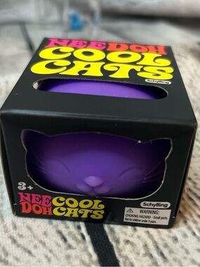 NeeDoh Cool Cats Purple Stress Toy
